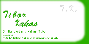 tibor kakas business card